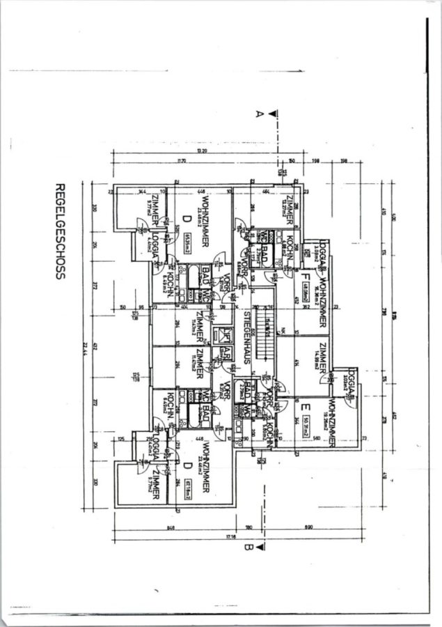 Ruhige 2-Zimmer-Wohnung mit Loggia in Grünlage - Nähe Lobau - Grundriss