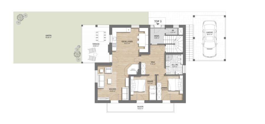 TRAUMLAGE ! FAMILIEN-FERIENWOHNUNG !! Zweitwohnsitz!! Apartments direkt an der Skipiste – Hochrindl - Grundriss