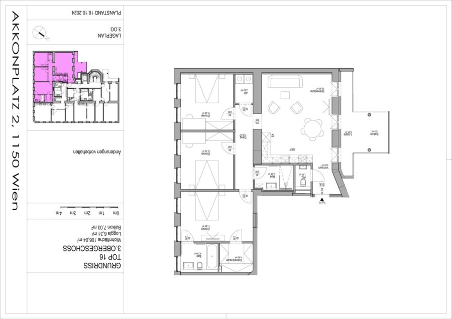 4-Zimmer-Altbaueigentumswohnung in generalsaniertem Altbau mit Balkon - Grundriss