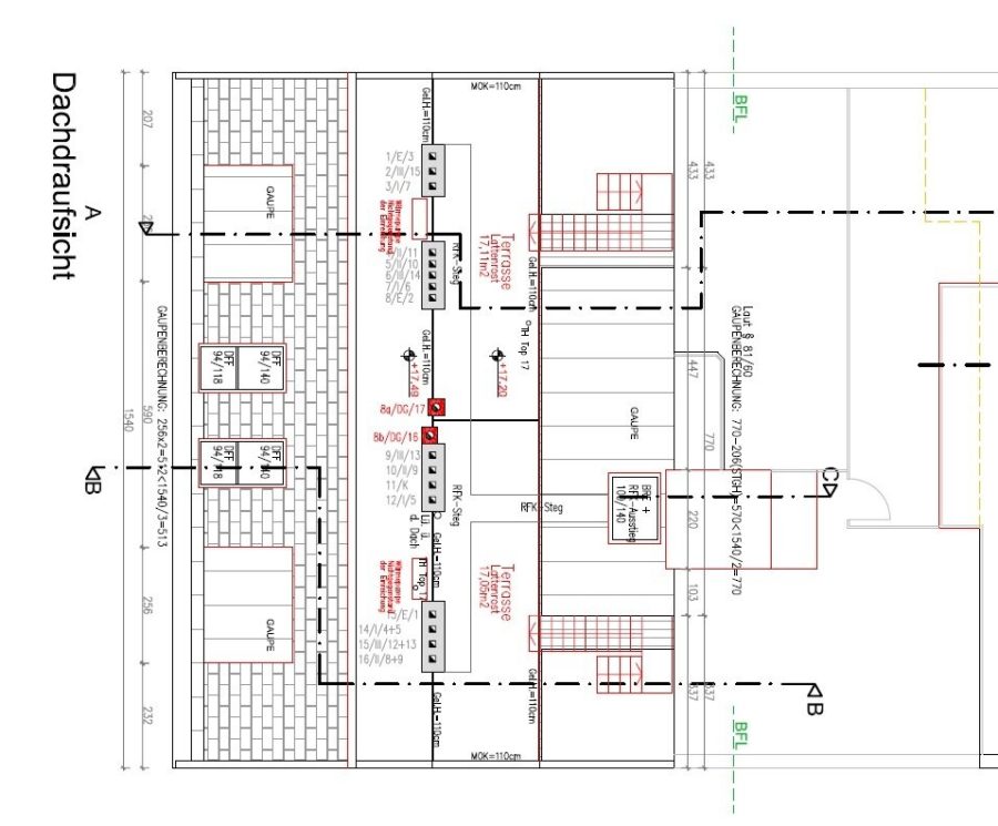 Neuwertige 2-Zi DG-Wohnung mit 2 Terrassen und Fernblick, Klimaanlage & Fußbodenheizung/Kühlung in 1160 Wien! - Grundriss